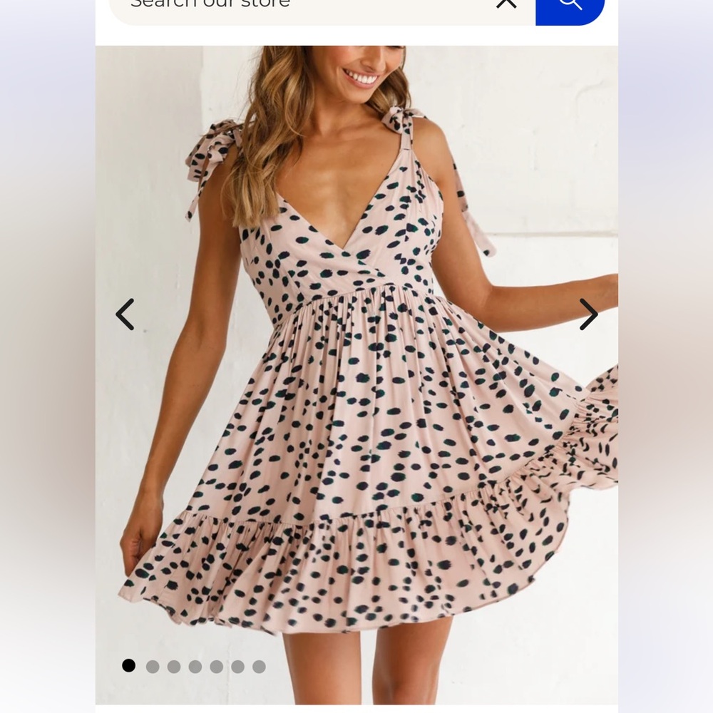SELFIE LESLIE
Maven Tied Shoulder Low Back Dress Animal Print Mocha